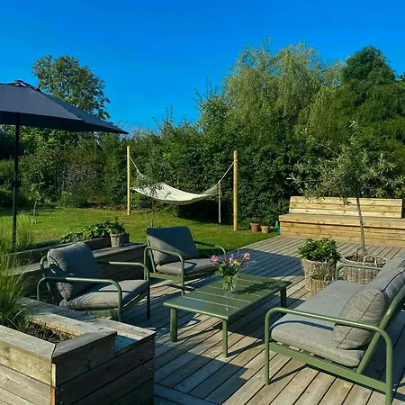 Light Wood House Near Private In